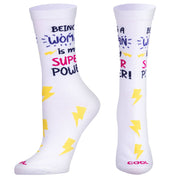 Super Power Woman  Women's Crew Socks