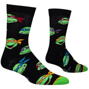 Retro Turtle Heads Men's Crew Socks