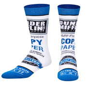 Dunder Mifflin Paper Co Men's Crew Socks