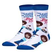 Bob Ross Painting Men's Crew Socks