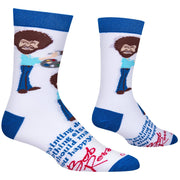 Bob Ross Painting Men's Crew Socks