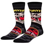 I Survived Jurassic Park Men's Crew Socks