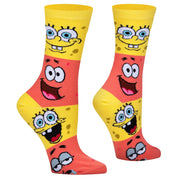 Spongebob & Patrick Smiley  Women's Crew Socks