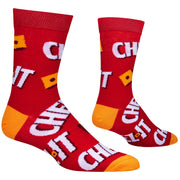 Keep It Cheezy Men's Crew Socks