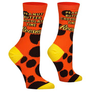 Peanut Butter Chocolate Time  Women's Crew Socks