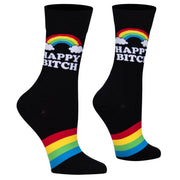 Happy Bitch  Women's Crew Socks