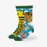 Madagascar Split Big Kids Crew Socks