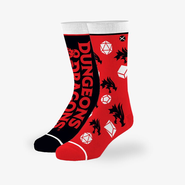 Dungeons & Dragons Split Big Kids Crew Socks