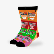 Top Ramen Stack Big Kids Crew Socks