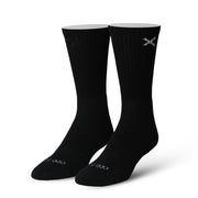 Basix Black Men's Crew Socks (3 Pack)