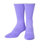 Basix Cool Purple Men's Crew Socks