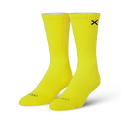 Basix Yellow Men's Crew Socks