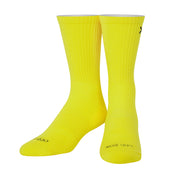 Basix Yellow Men's Crew Socks