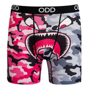 Warplane Pink Gray Split Camo Men's Boxer Briefs