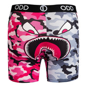 Warplane Pink Gray Split Camo Men's Boxer Briefs