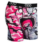 Warplane Pink Gray Split Camo Men's Boxer Briefs