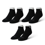 Basix 3 Pack Ankle Black