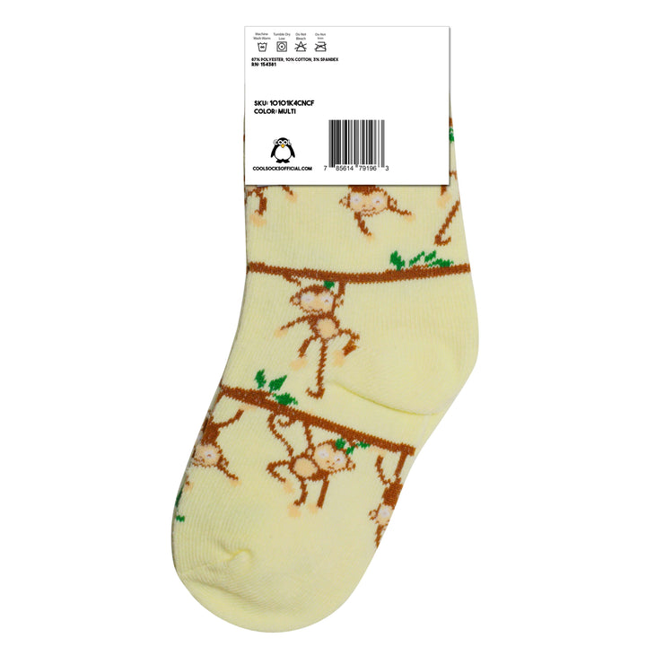 Monkeys Little Kids Crew Socks