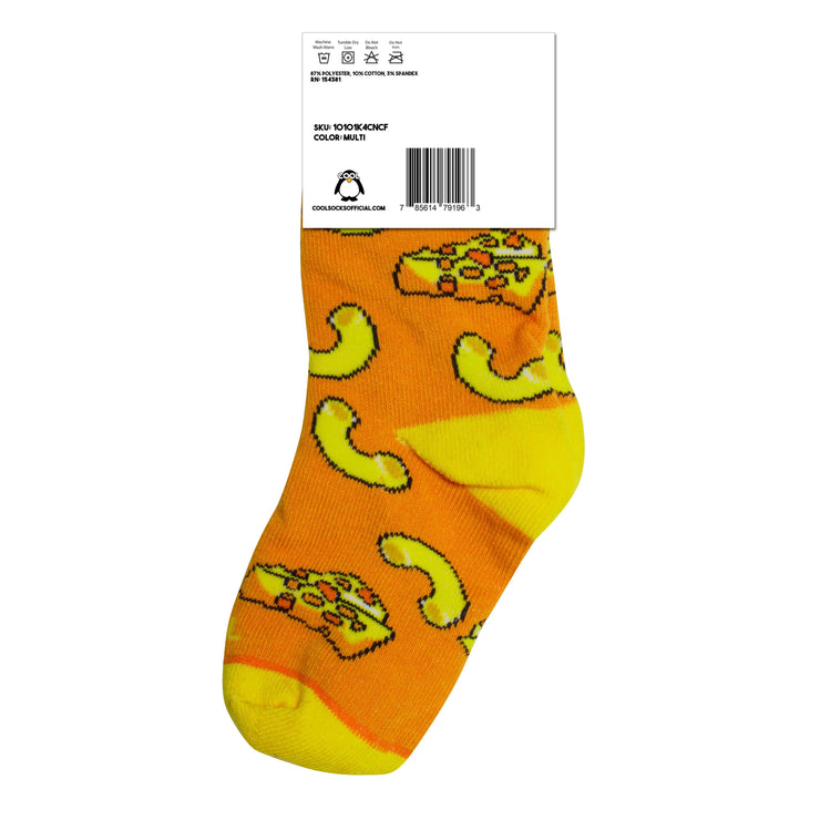 Mac N Cheesy Little Kids Crew Socks