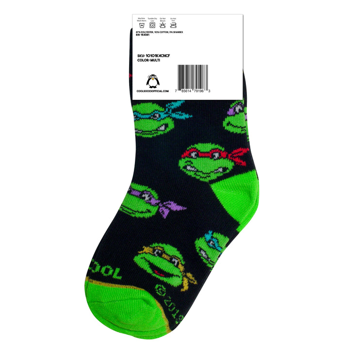 TMNT Heads Kids Crew Socks